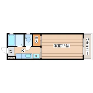 シャイニングプラザ佐竹【4階】の間取り