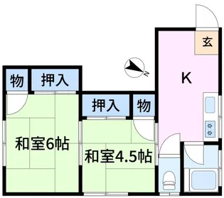 松島荘【2階】の間取り
