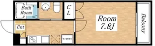 ノイヴェル巽北【1階】の間取り