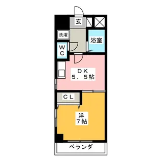ウィスラー八田【7階】の間取り