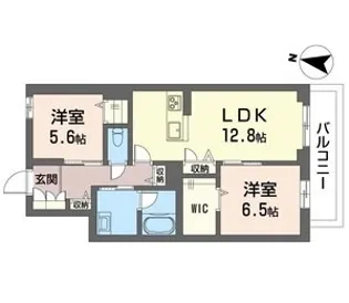 エスフォート【3階】の間取り