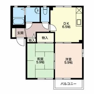 フォーレスしらかば【1階】の間取り