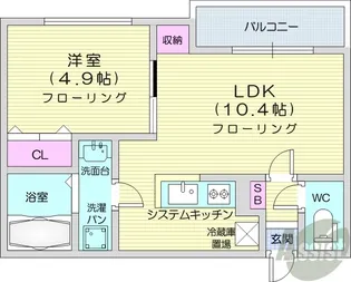 アステール麻生【3階】の間取り