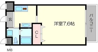 エグゼ西大阪【5階】の間取り