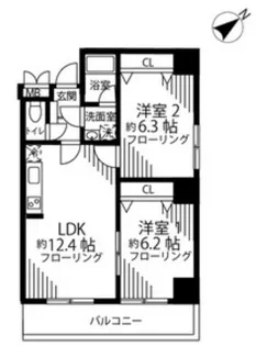 SKY RESIDENCE 1【8階】の間取り