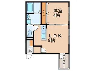 マノワール豊中玉井町【3階】の間取り