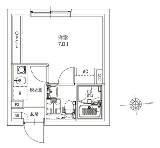 AXIA M-City浮間公園【1階】の間取り
