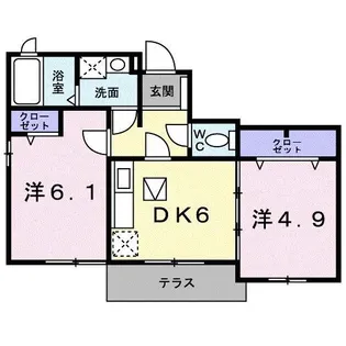 サンリット【1階】の間取り