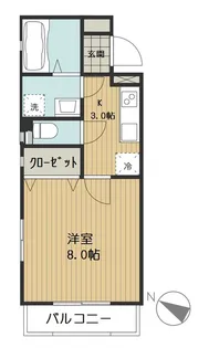 GranDEAR Terrace睦町【2階】の間取り
