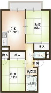 コーポ濱田【1階】の間取り