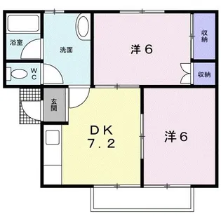 コーポやすらぎ【2階】の間取り