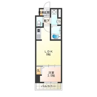 MA BLDG.Kishinosato【5階】の間取り