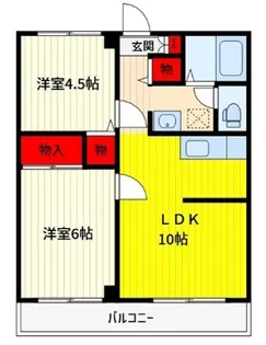 メゾンジュネス【3階】の間取り