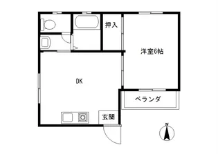 ファミリーハイツ秀【1階】の間取り