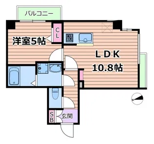 gm TENJIMBASHI【5階】の間取り