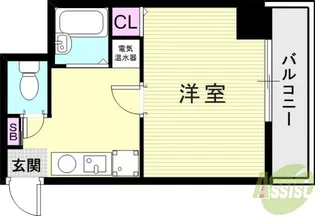 ヒューネット神戸元町通【8階】の間取り