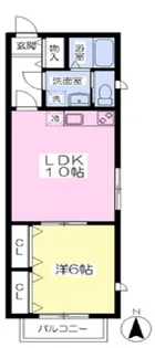 シュロス石神井【2階】の間取り