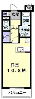 パラディーゾ春日町【2階】の間取り