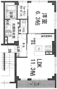 ウィンクルム東古松A【3階】の間取り