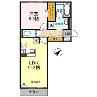 Le ciel I【2階】の間取り
