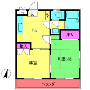 学園台ハイム【2階】の間取り