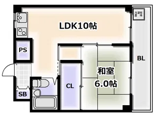 帝塚山寿ハイツ【1階】の間取り
