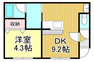 ハートウェルハウスVII 澄川町【2階】の間取り