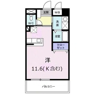 クイーンズ・コート【6階】の間取り