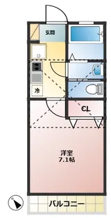 メゾンソレイユI【2階】の間取り