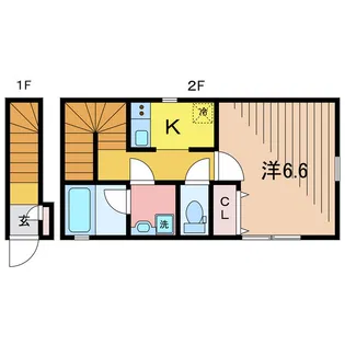 ハピネスVIII【2階】の間取り