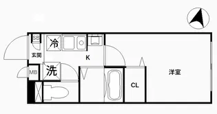 CREAL王子North【4階】の間取り