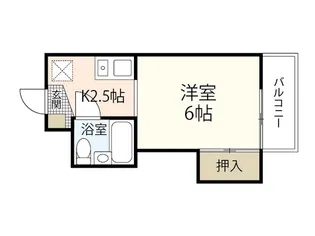 ライフプラス上安【2階】の間取り