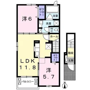 ベル グランデ【2階】の間取り