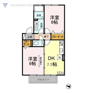 セジュール豊栄東栄町【2階】の間取り