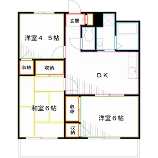 リバーサイドマンション【3階】の間取り
