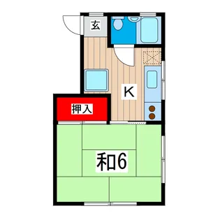 サンハイツ【1階】の間取り