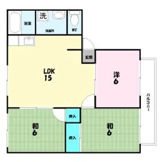 ワイドヒル山之上【1階】の間取り