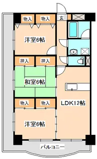 第3エステート斎藤【5階】の間取り
