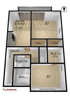 山形県山形市飯田5【アパート】の間取り