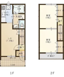 オレンジハウス(3月末退去予定)の間取り