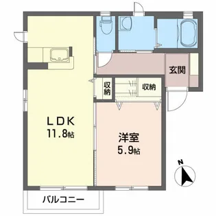 シャーメゾンSK【1階】の間取り
