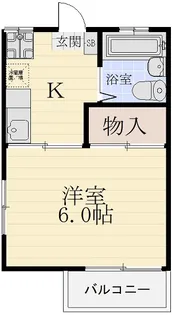 ヒルズミヤマ【2階】の間取り