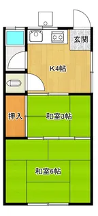 パールハイツ【2階】の間取り