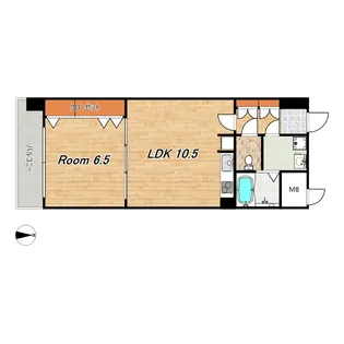 パレフルーヴ五条【3階】の間取り