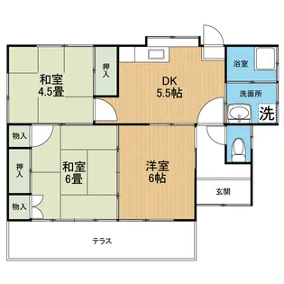 熊本県熊本市東区小山5【一戸建】の間取り