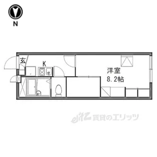 レオパレス境橋【2階】の間取り