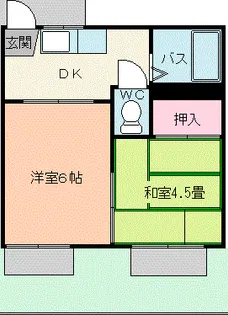寿コーポ【1階】の間取り