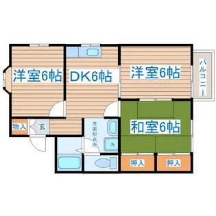 ファミール名取【2階】の間取り