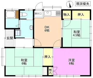 長野県松本市大字水汲【一戸建】の間取り