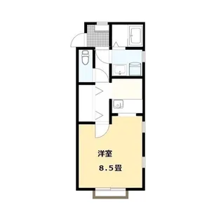 ABCフラッツA【1階】の間取り